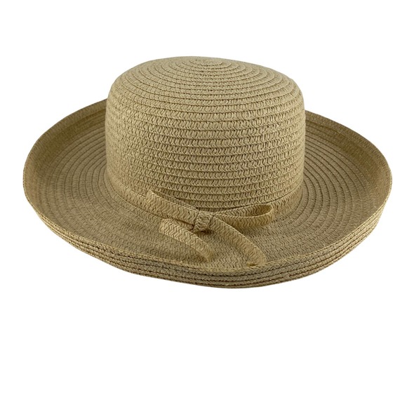 Women's CAPPELLI STRAWORLD Sun Hat with Brim and Bow Lightweight Beach Wear - Picture 3 of 9